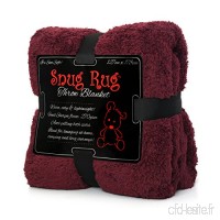 Gift House Tapis Snug Édition spéciale de en Polaire Sherpa Snug Tapis Couvre-lit  Rouge mûre  127 x 178 cm 127 x 177 8 cm - B01BFI8G7Y